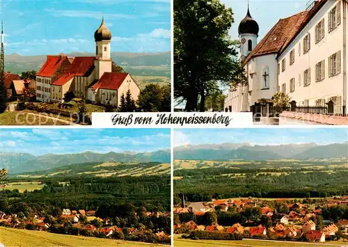 AK / Ansichtskarte  Hohenpeissenberg Kirchen Panorama Hohenpeissenberg