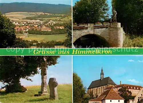 AK / Ansichtskarte  Himmelkron Panorama Bruecke am Weissen Main Kirche Himmelkron