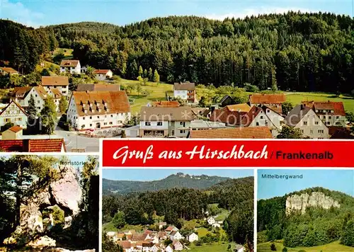 AK / Ansichtskarte  Hirschbach_Oberpfalz Panorama Noristoerle Mittelbergwand Hirschbach Oberpfalz