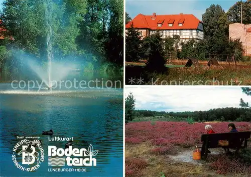 AK / Ansichtskarte  Bodenteich Fontaene Gebaeude Heidelandschaft Bodenteich