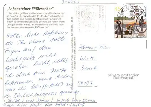 AK / Ansichtskarte 73840179 Lobenstein_Bad Lobensteiner Faesslesecher Lobenstein_Bad