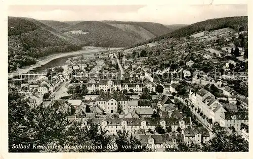 AK / Ansichtskarte  Bad_Karlshafen Blick von der Juliushoehe Bad_Karlshafen