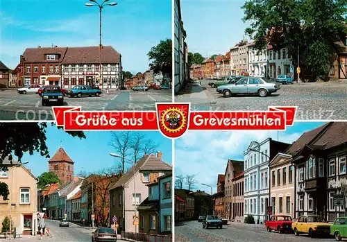 AK / Ansichtskarte Grevesmuehlen Markt Grosse Seestrasse August Bebel Strasse Grevesmuehlen