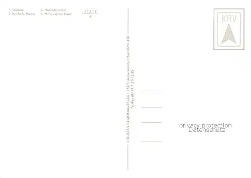 AK / Ansichtskarte Bredereiche Schleuse Kirche St Martin Hollaendermuehle Marina an der Havel Bredereiche