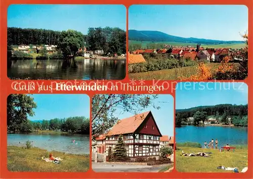 AK / Ansichtskarte Etterwinden Altenberger See Panorama Fachwerkhaus Etterwinden