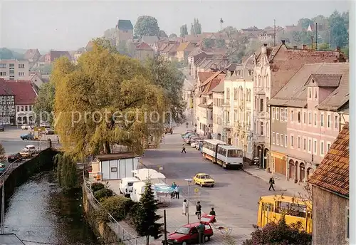 AK / Ansichtskarte Stadtroda Stadtmitte mit Stadtteil Alter Markt und Kreuzkirche Stadtroda