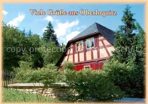 AK / Ansichtskarte Oberloquitz Fachwerkhaus Oberloquitz