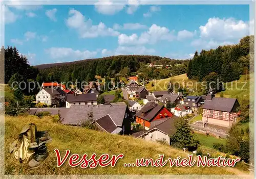 AK / Ansichtskarte Vesser_Suhl Panorama Vesser Suhl