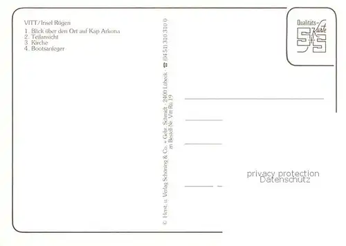 AK / Ansichtskarte Vitt_Ruegen Fischerdorf am Kap Arkona Teilansichten  Vitt_Ruegen