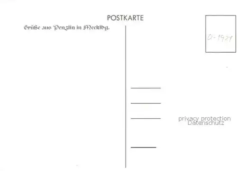 AK / Ansichtskarte Penzlin_Waren Teilansicht Penzlin Waren