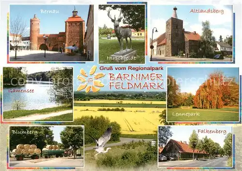 AK / Ansichtskarte Bernau_Berlin_Mark Hirschfelde Altlandsberg Gamensee Lennepark Blumberg Falkenberg