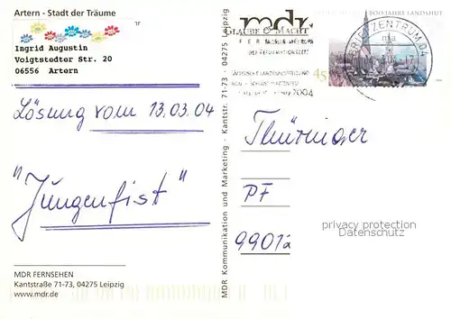 AK / Ansichtskarte Artern_Unstrut Teilansichten Artern_Unstrut