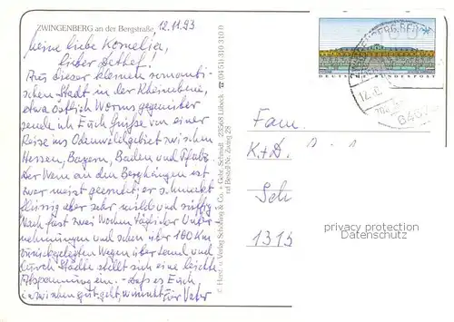 AK / Ansichtskarte Zwingenberg_Bergstrasse Stadttore Panorama Fachwerkhaeuser Dorfstrasse Zwingenberg_Bergstrasse