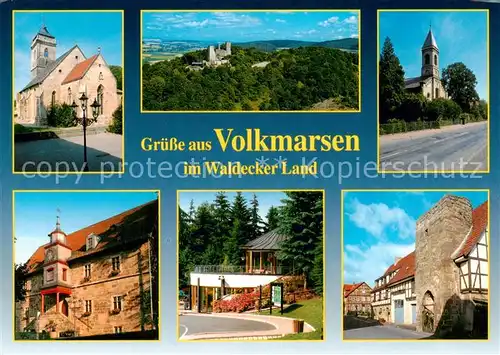 AK / Ansichtskarte Volkmarsen mit Kugelsburg und Heilquelle Sauerbrunnen im Waldecker Land Volkmarsen