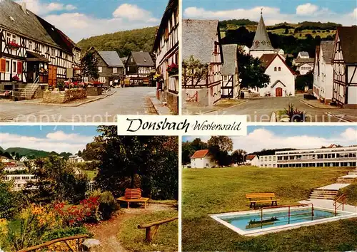 AK / Ansichtskarte Donsbach Ortspartien Kirche Wassertretanlage Donsbach