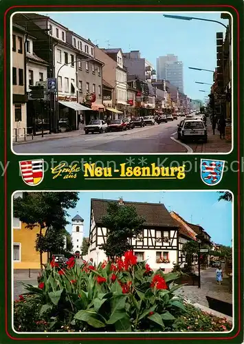 AK / Ansichtskarte Neu Isenburg Strassenpartien Fachwerkhaus Neu Isenburg