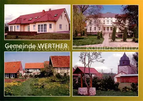 AK / Ansichtskarte Werther_Nordhausen Guenzenrode Sozialstation Werther Schloss Puetzingen Kleinwechsungen Werther Nordhausen