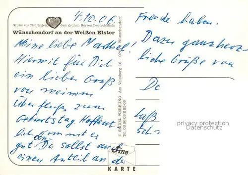 AK / Ansichtskarte Wuenschendorf__Elster Kirche Bruecke Strassenpartien 