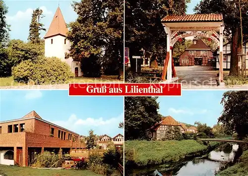 AK / Ansichtskarte 73840461 Lilienthal_Bremen Kirche Marks Gassthof Stadt Bremen Halle Bruecke Lilienthal Bremen