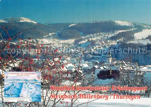 AK / Ansichtskarte  Steinbach_Hallenberg Winterpanorama Blick zum Ski- und Wandergebiet Am Knuellfeld Steinbach_Hallenberg