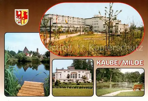 AK / Ansichtskarte 73840487 Kalbe_Milde Median Klinik Burg Kurverwaltung Karpfenteich Kalbe Milde