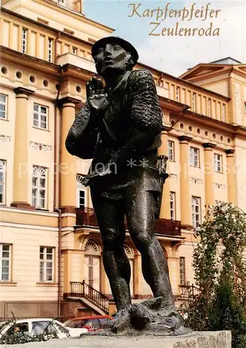 AK / Ansichtskarte  Zeulenroda-Triebes Karpfenpfeifer Statue Zeulenroda-Triebes