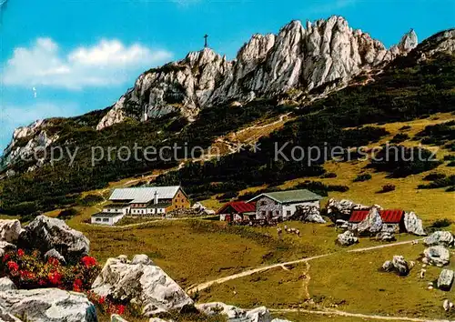 AK / Ansichtskarte 73840541 Steinlingalm_1670m_Kampenwand Berggasthof Bayerische Alpen 