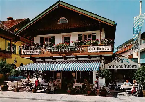 AK / Ansichtskarte  Garmisch-Partenkirchen Hofbraeustueberl Gaststaette Restaurant Garmisch-Partenkirchen