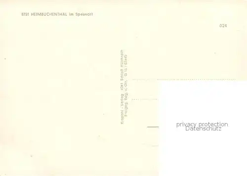 AK / Ansichtskarte  Heimbuchenthal Fliegeraufnahme Heimbuchenthal