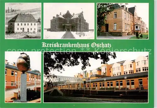 AK / Ansichtskarte Oschatz Oschatzer Hospital um 1700 Stadtkrankenhaus am Stadtpark Kreiskrankenhaus 1995 Kreiskrankenhausneubau 1995 Oschatz