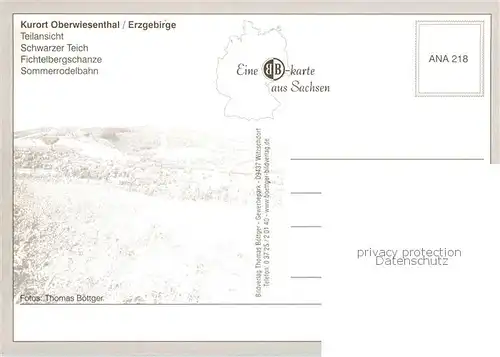 AK / Ansichtskarte Oberwiesenthal_Erzgebirge Panorama Schwarzer Teil Fichtelbergschanze Sommerrodelbahn Oberwiesenthal Erzgebirge