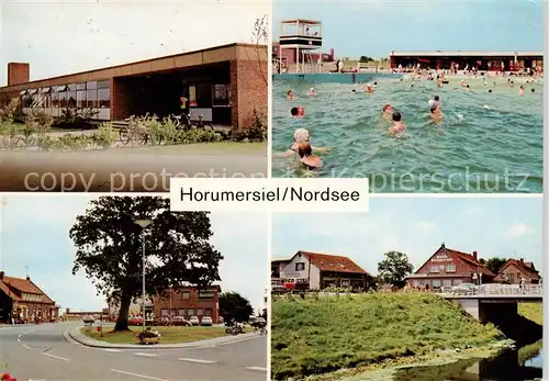 AK / Ansichtskarte Horumersiel_Wangerland Dorfgemeinschaftshaus Wellenbad Dorfplatz Am Siel 
