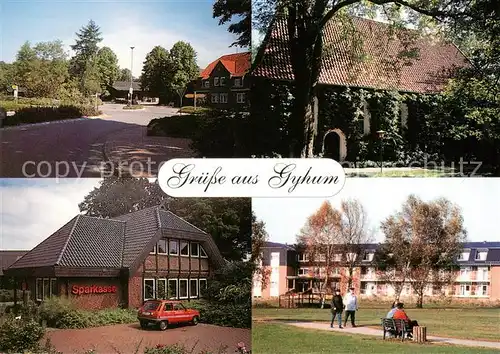 AK / Ansichtskarte Gyhum Ortsmotive Sparkasse Gyhum