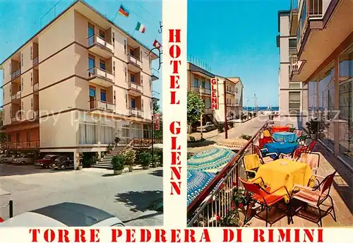 AK / Ansichtskarte Torre_Pedrera_Rimini_IT Hotel Glenn Terrasse 