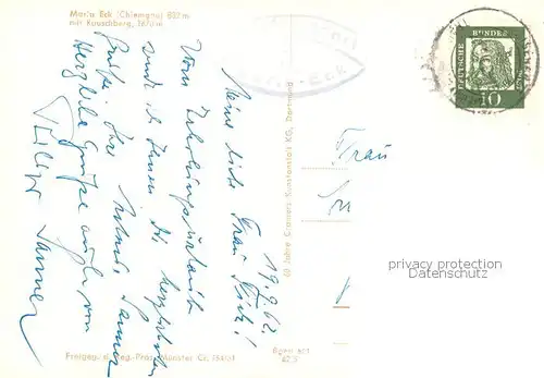 AK / Ansichtskarte Maria_Eck Panorama mit Rauschberg Chiemgauer Alpen Maria_Eck