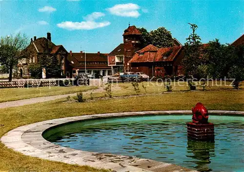 AK / Ansichtskarte  Rehburg_Bad Am Marktplatz Brunnen Rehburg_Bad