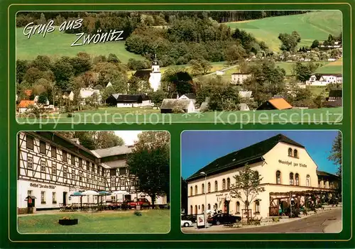 AK / Ansichtskarte  Niederzwoenitz_Zwoenitz Panorama Gasthof Zur alten Muehle 