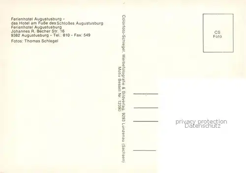 AK / Ansichtskarte  Augustusburg Ferienhotel Augustusburg Panorama Augustusburg