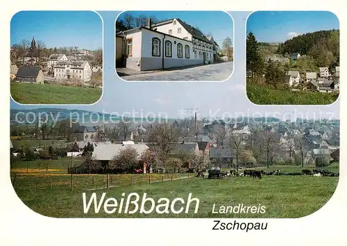 AK / Ansichtskarte 73840729 Weissbach_Amtsberg Ortsmitte Schuetzenhaus Teilansicht 