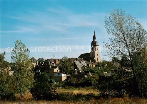 AK / Ansichtskarte  Taucha_Weissenfels Stadtansicht mit Kirche Taucha Weissenfels