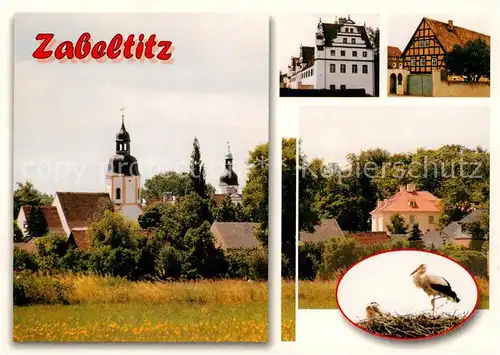 AK / Ansichtskarte 73840753 Zabeltitz Altes Schloss Bauernmuseum Storchennest Zabeltitz