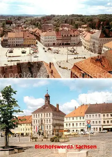 AK / Ansichtskarte  Bischofswerda Blick vom Kirchturm Rathaus Bischofswerda