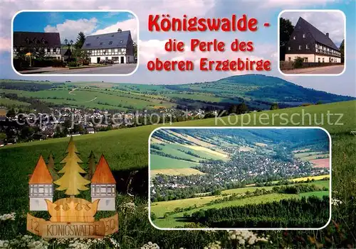 AK / Ansichtskarte 73840769 Koenigswalde_Erzgebirge Panorama Teilansichten 