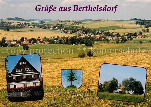 AK / Ansichtskarte 73840779 Berthelsdorf_Herrnhut Panorama Teilansichten 