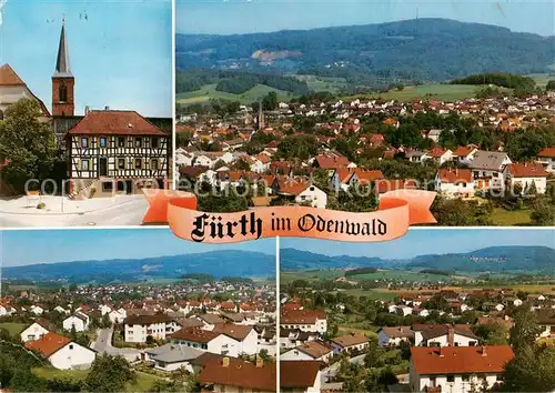 AK / Ansichtskarte  Fuerth_Odenwald Panorama Erholungsort Altstadt Fachwerkhaus Fuerth Odenwald