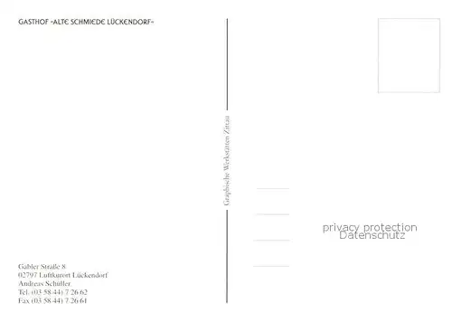 AK / Ansichtskarte Lueckendorf Alte Schmiede Kuenstlerkarte Lueckendorf