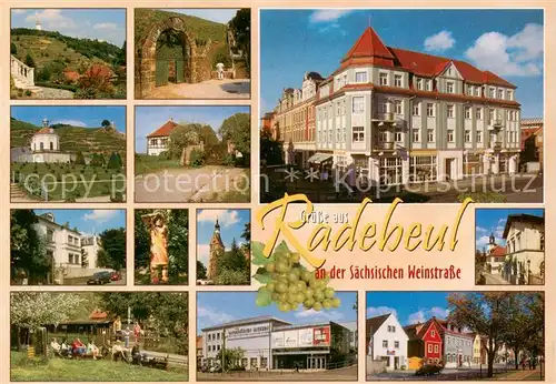 AK / Ansichtskarte Radebeul Teilansichten Sehenswuerdigkeiten der Stadt Radebeul