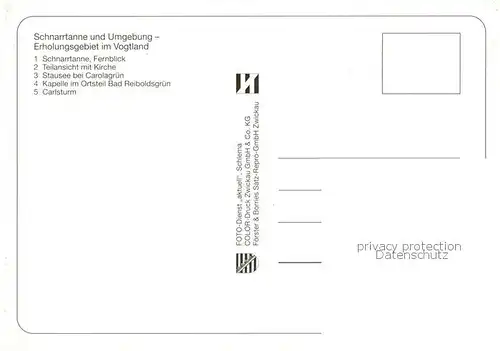 AK / Ansichtskarte Schnarrtanne und Umgebung Erholungsgebiet im Vogtland Kirche Stausee Kapelle Carlsturm Schnarrtanne