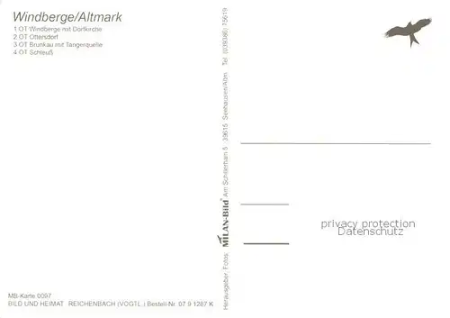 AK / Ansichtskarte Windberge Motiv mit Dorfkirche OT Ottersdorf Brunkau Tangerquelle Schleuss Windberge