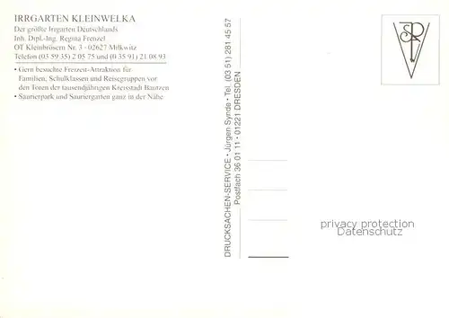 AK / Ansichtskarte Milkwitz Groesste Irrgarten Deutschlands Kleinwelka Freizeitattraktion Milkwitz